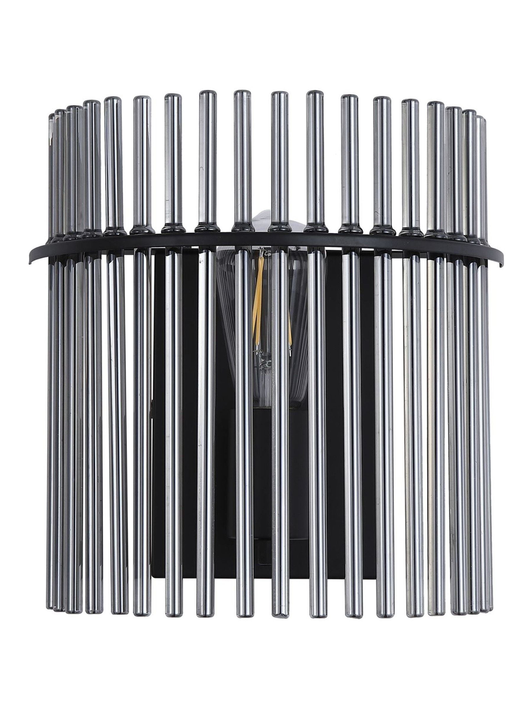 Searchlight wall light with smoked glass rods 26cm, imported from the UK