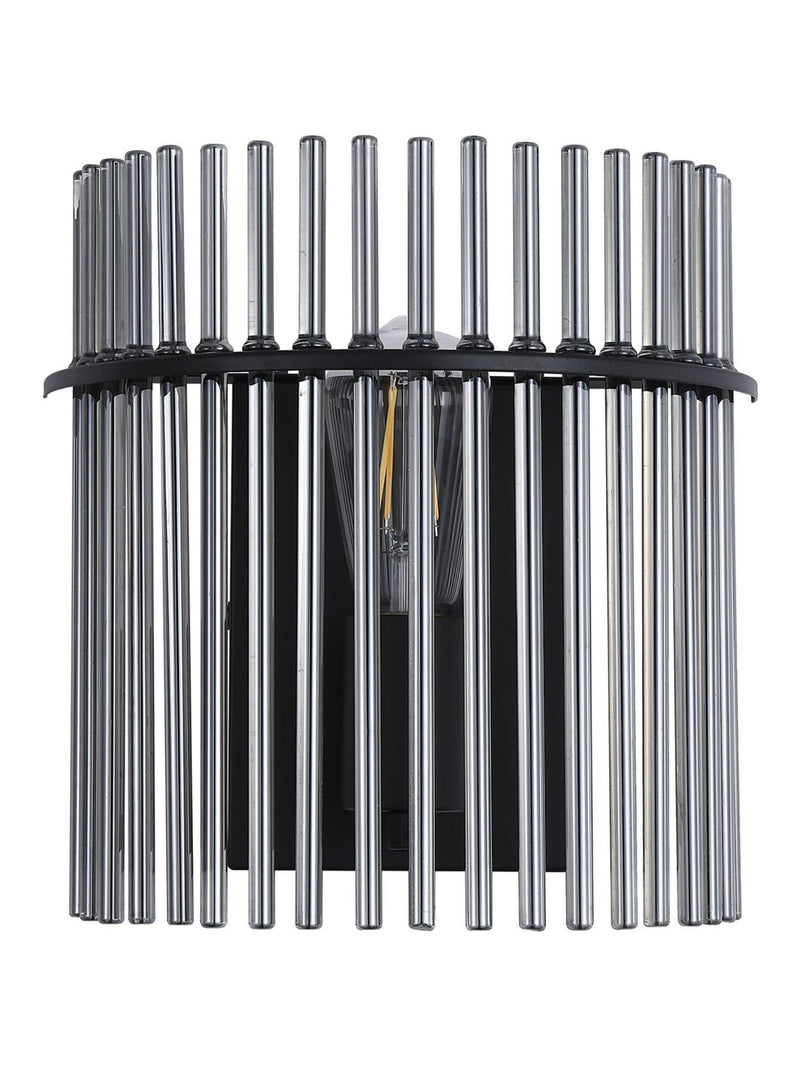 Searchlight wall light with smoked glass rods 26cm, imported from the UK
