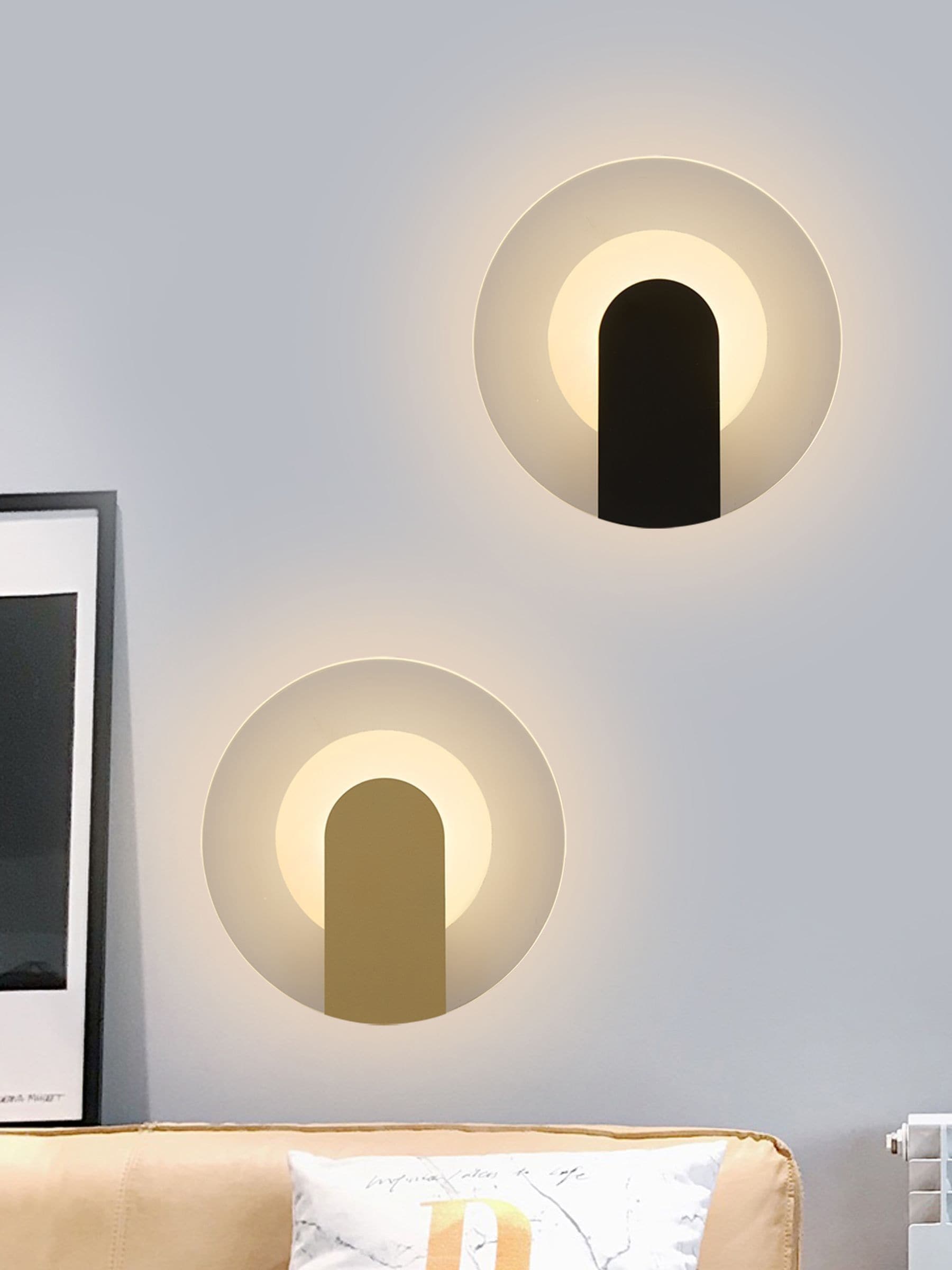 Searchlight Gold Glass Wall Light 23cm - British product