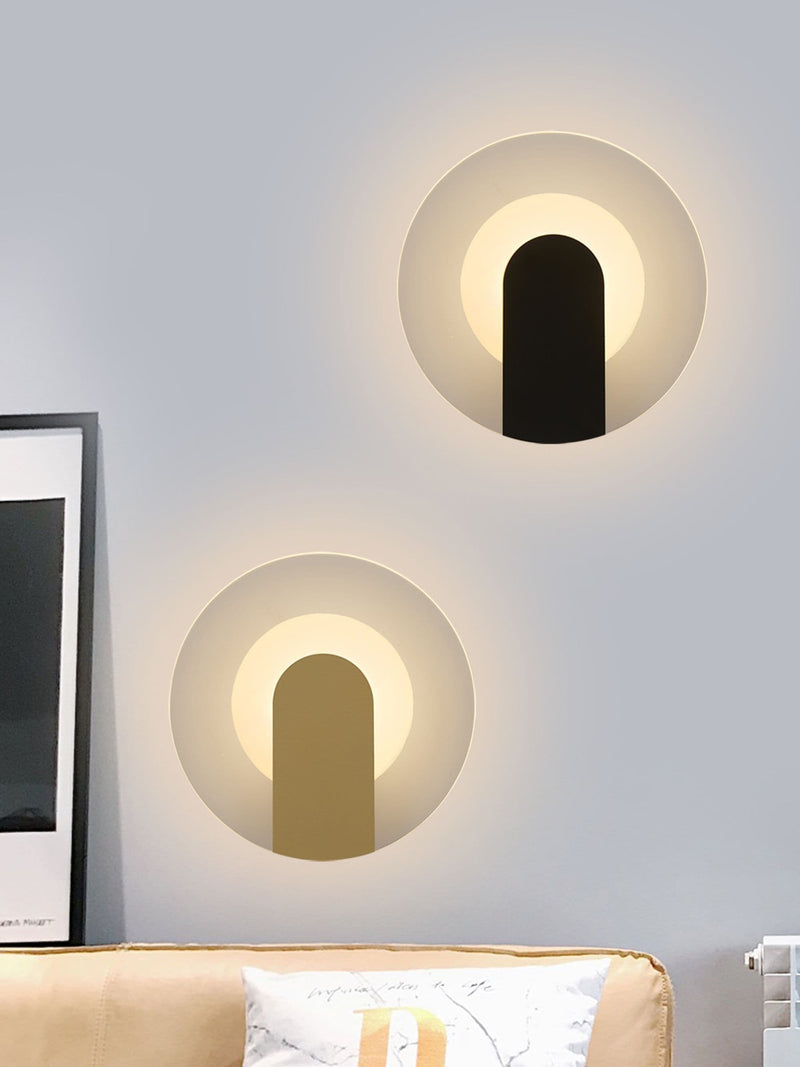Searchlight Gold Glass Wall Light 23cm - British product