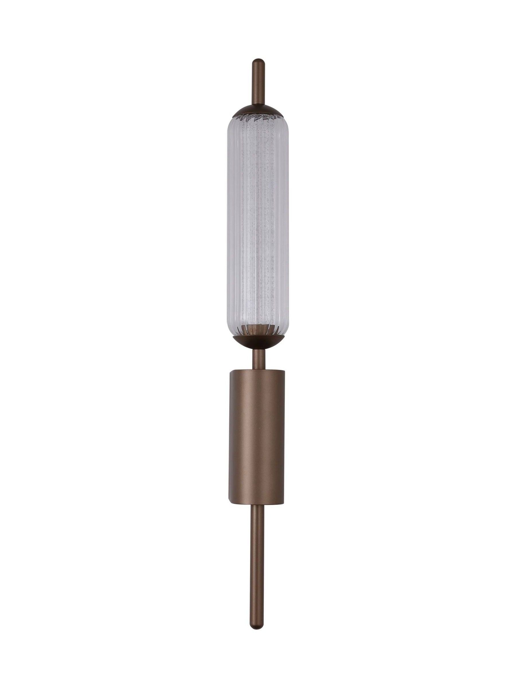 Searchlight Latte glass wall light 54cm height, UK version