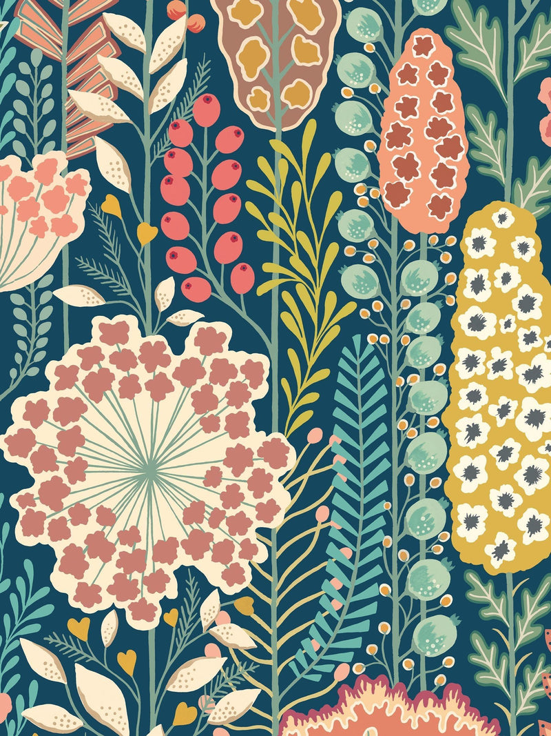 Ohpopsi Pistachio Mix Seedheads Apricot Mix Wallpaper Sample A4