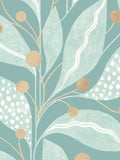 Ohpopsi Russet Berry Dot Soft Sage Wallpaper Sample A4