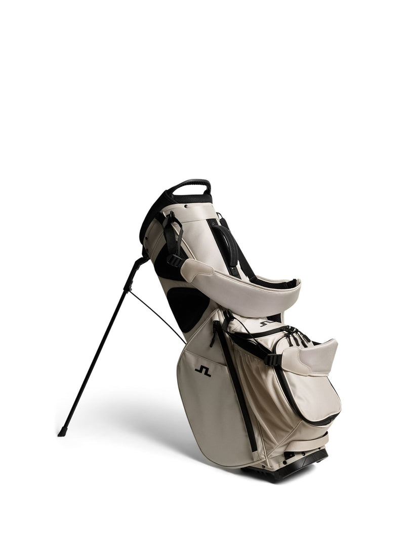 J.Lindeberg cream flare golf bag, imported from the UK