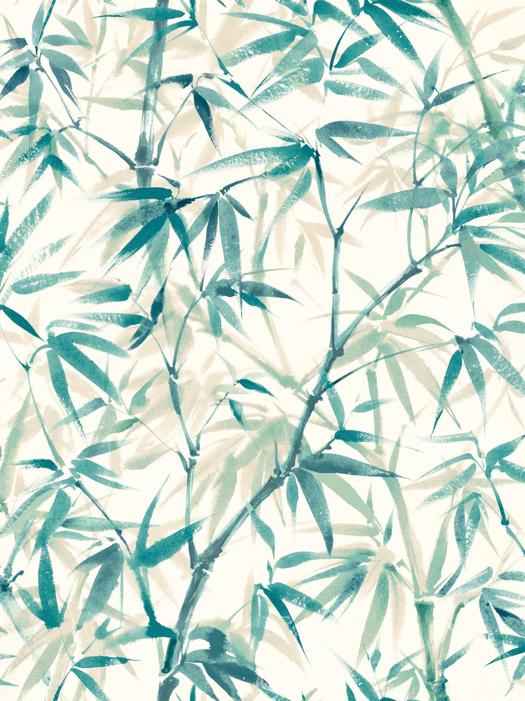 Ohpopsi Sapphire Shadow Bamboo Willow A4 Wallpaper Sample