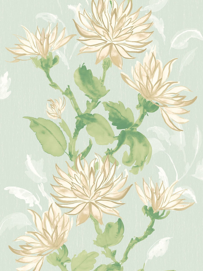 Ohpopsi Seafoam Kiku Sunrise A4 Wallpaper Sample