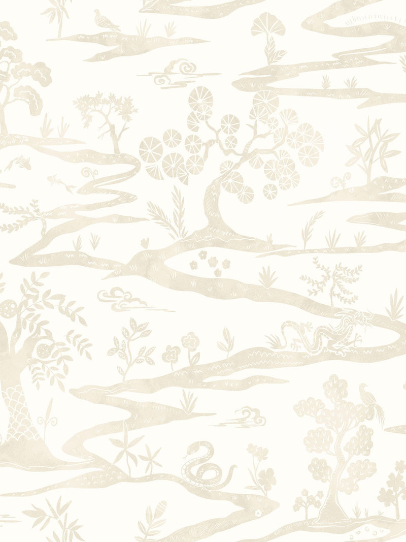 Ohpopsi Lace White Kaiwa A4 Wallpaper Sample