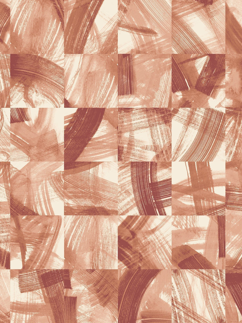 Ohpopsi Maku Seashell wallpaper sample electric blue A4, imported from the UK