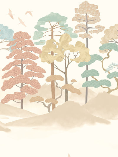 Next Ohpopsi Blush and Seafoam Kigi Olivine A4 Wallpaper Sample- Buy online at McGrocer