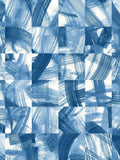 Ohpopsi Maku Seashell wallpaper sample electric blue A4, imported from the UK
