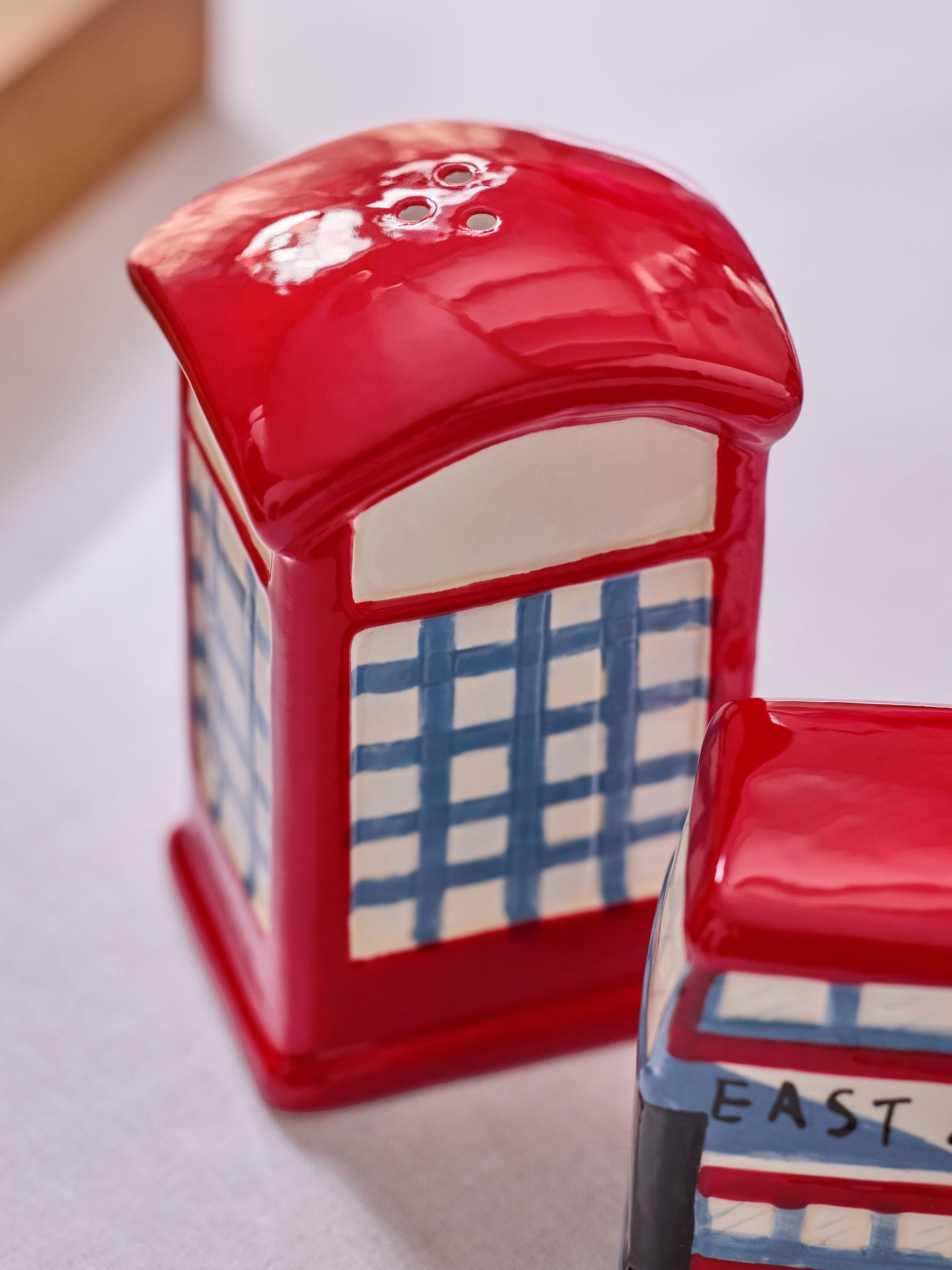 Cath Kidston Red London Town salt and pepper shakers, UK version