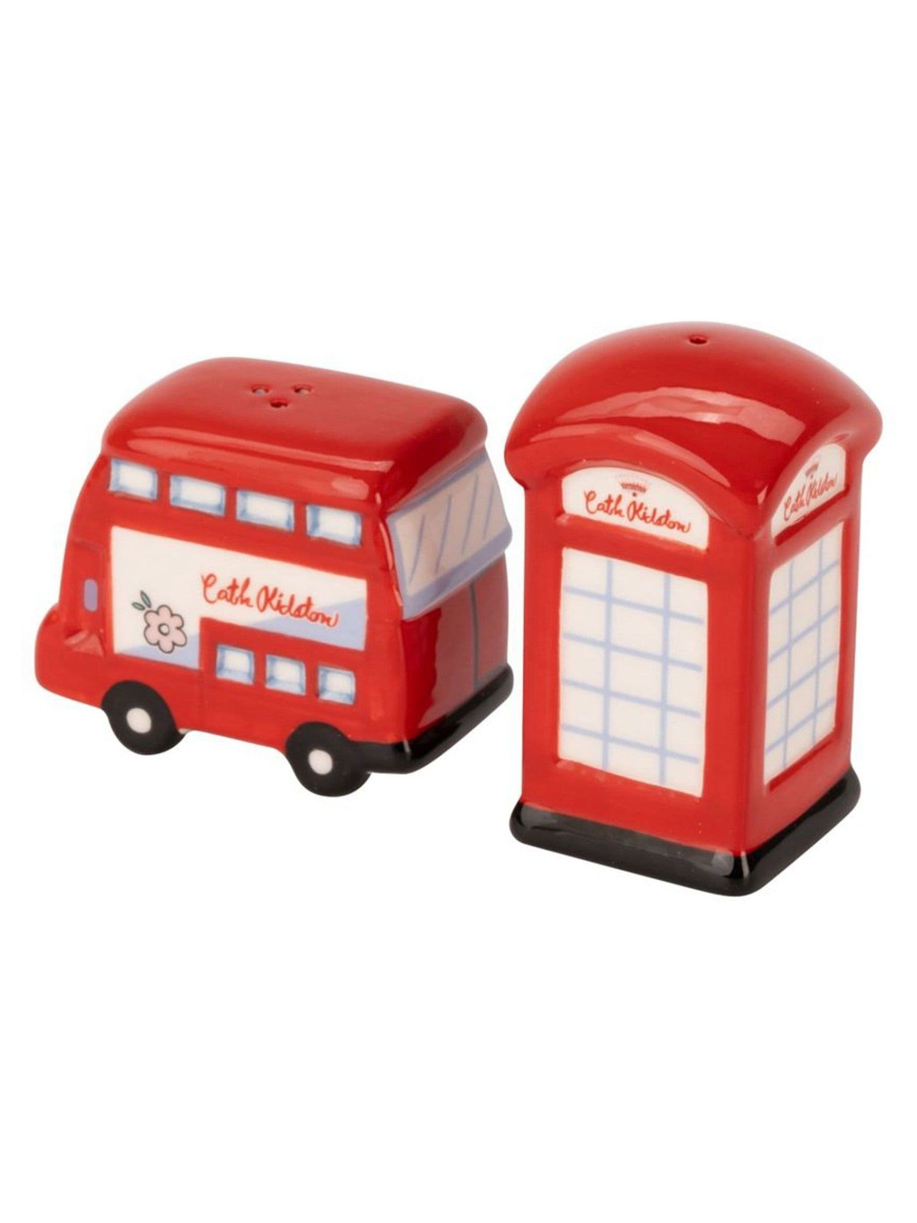 Cath Kidston Red London Town salt and pepper shakers, UK version