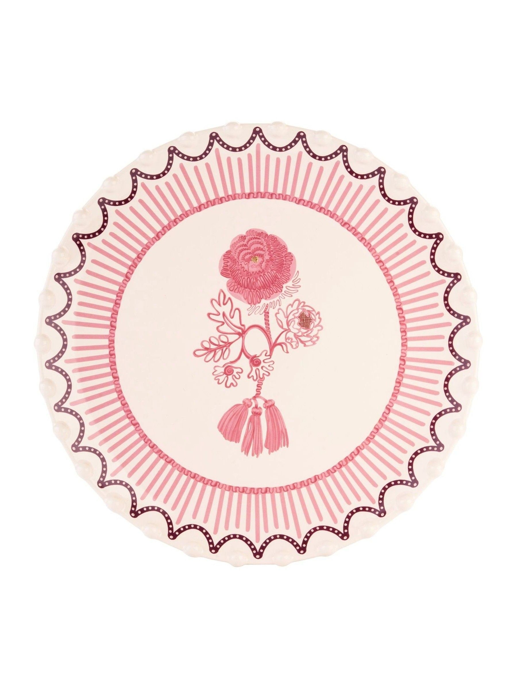 Cath Kidston Pink Spitalfields Silk platter (British brand)