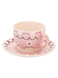 Cath Kidston pink Spitalfields Silk teacup and saucer set, UK version