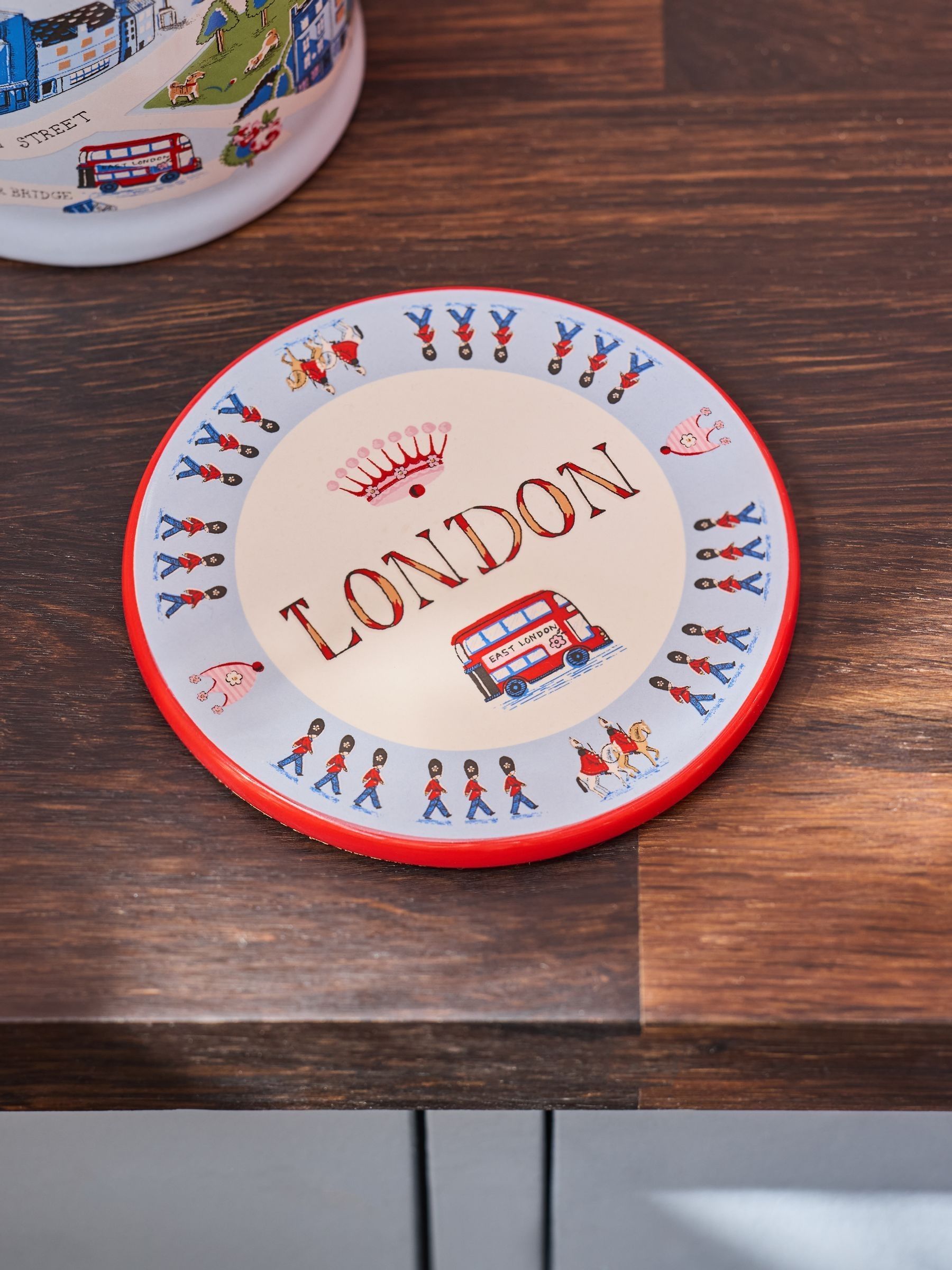 Cath Kidston blue London town mug and coaster set - British product