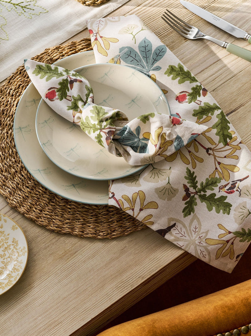 Sophie Allport Orchard Birds napkins set of 4 41cm - British product