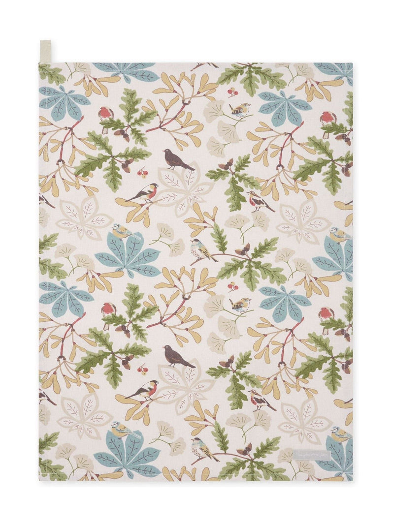 Sophie Allport Orchard Birds tea towel 65x45cm, UK version