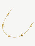 D.LOUISE gold tone bubble heart multi necklace, imported from the UK