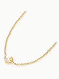 D.LOUISE gold knot chain necklace, imported from the UK