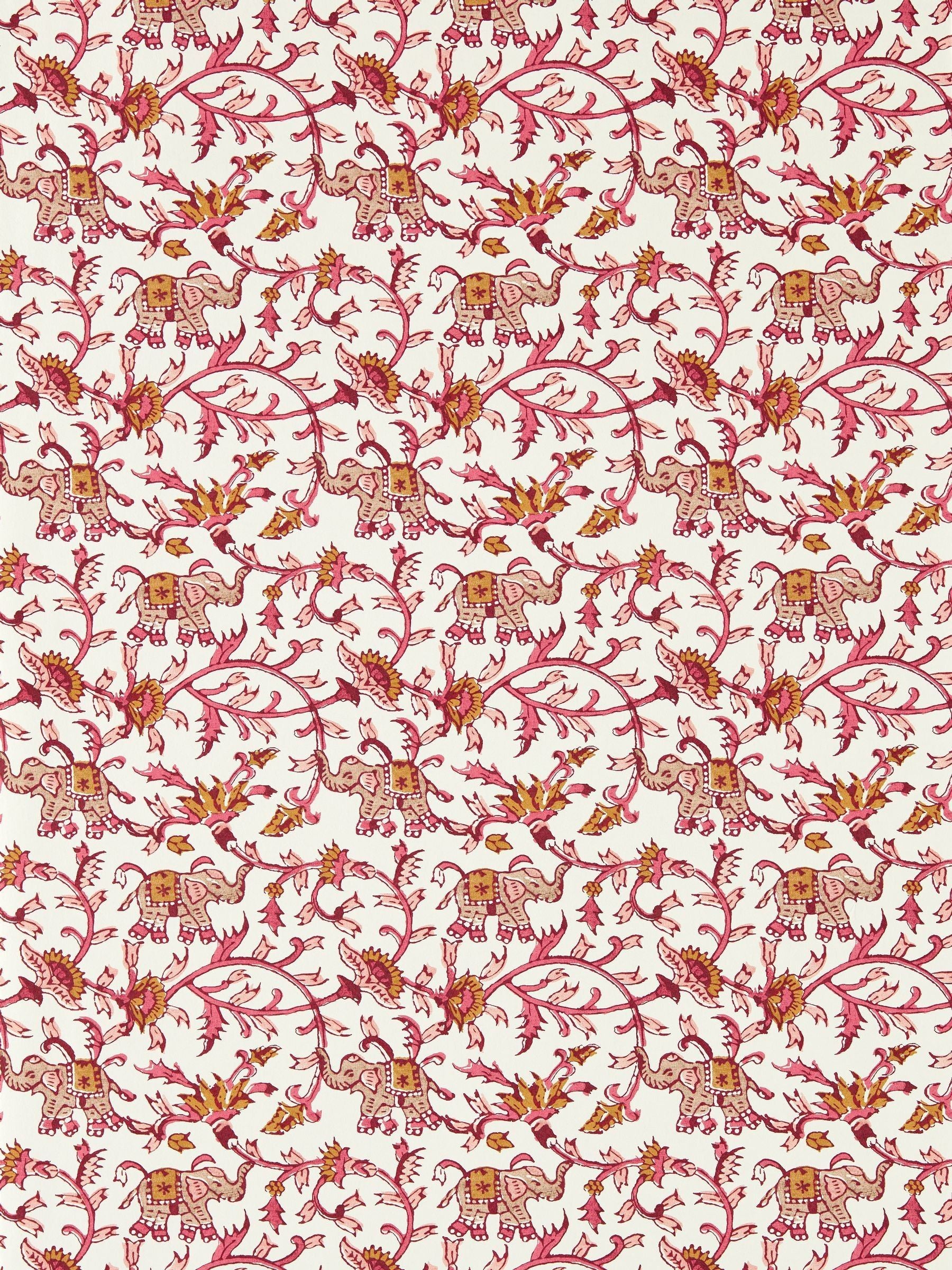 Clarke and Clarke wallpaper Raspberry Hathi Indira 10M, UK version