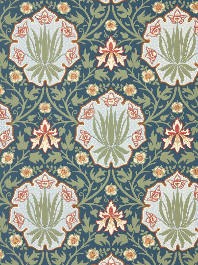 Morris & Co Iris & Rose wallpaper, imported from the UK
