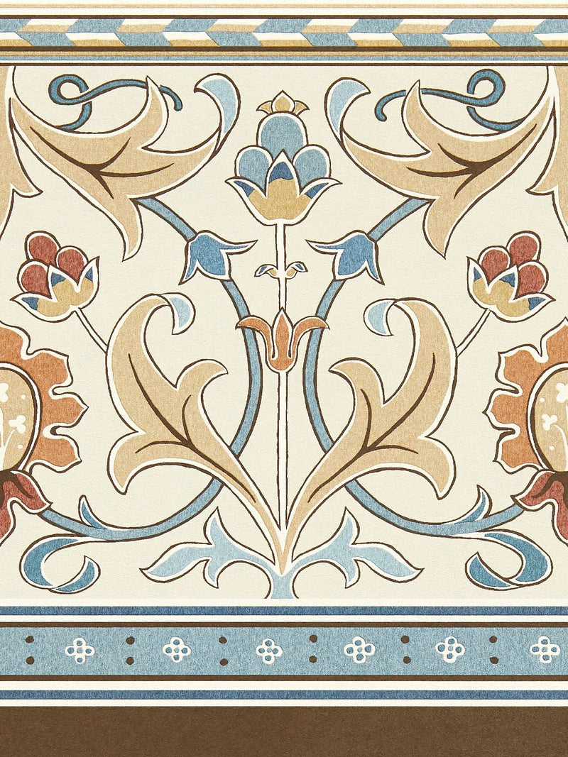 Morris & Co LinenWoad Ornamental Frieze wallpaper 10m x 35cm, UK version