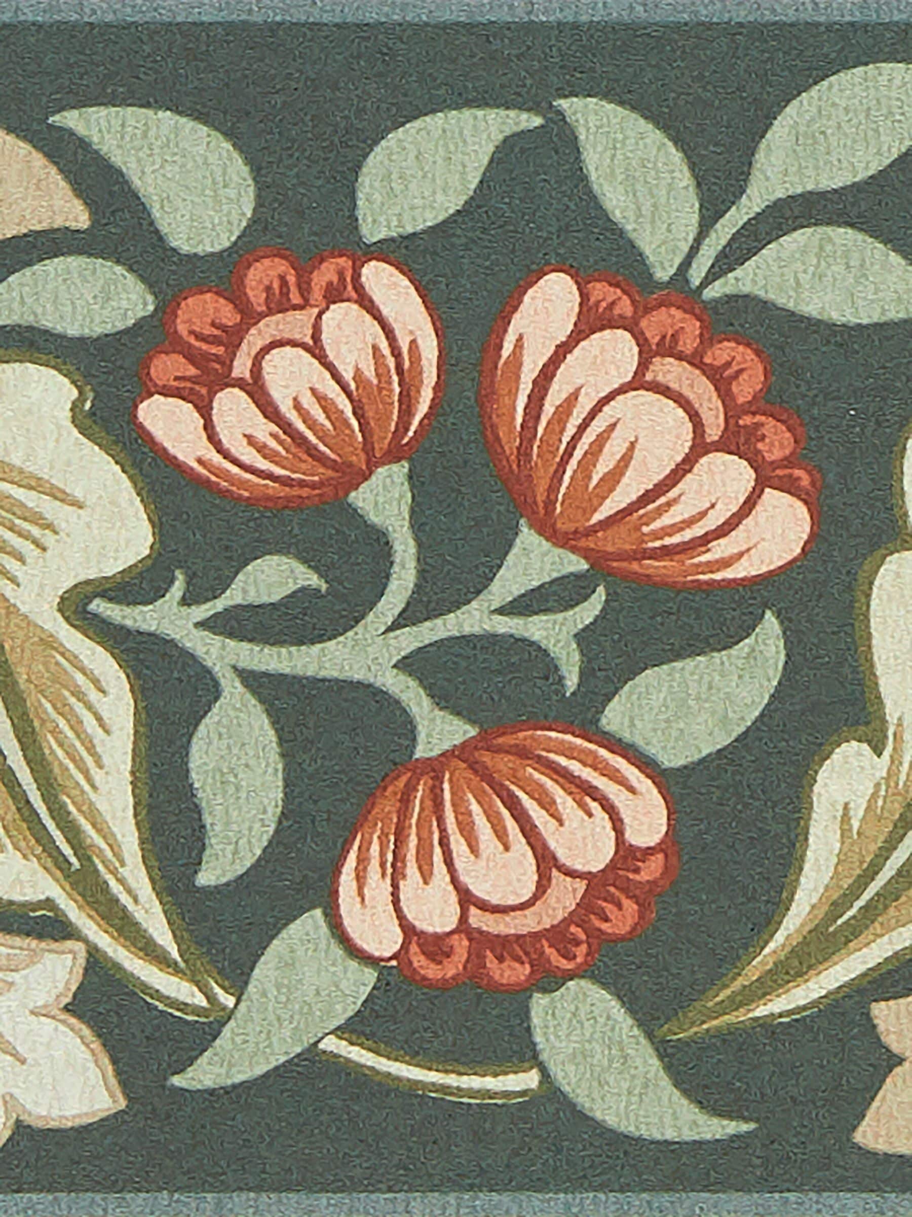 Morris & Co wallpaper border GoldMadder Bluebell Peony 10M, UK version