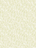 Hoopla Walls Soft Lime Zebra Leaf Linen 10M Wallpaper