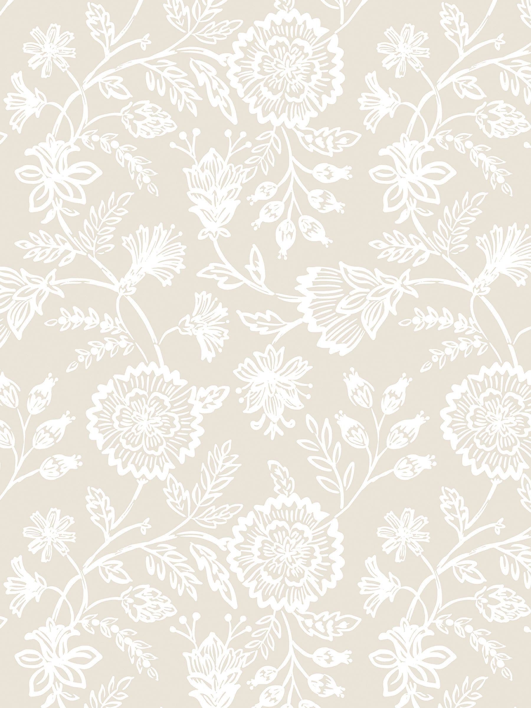 Hoopla Walls Bone Evelyn Trail Bone 10M Wallpaper