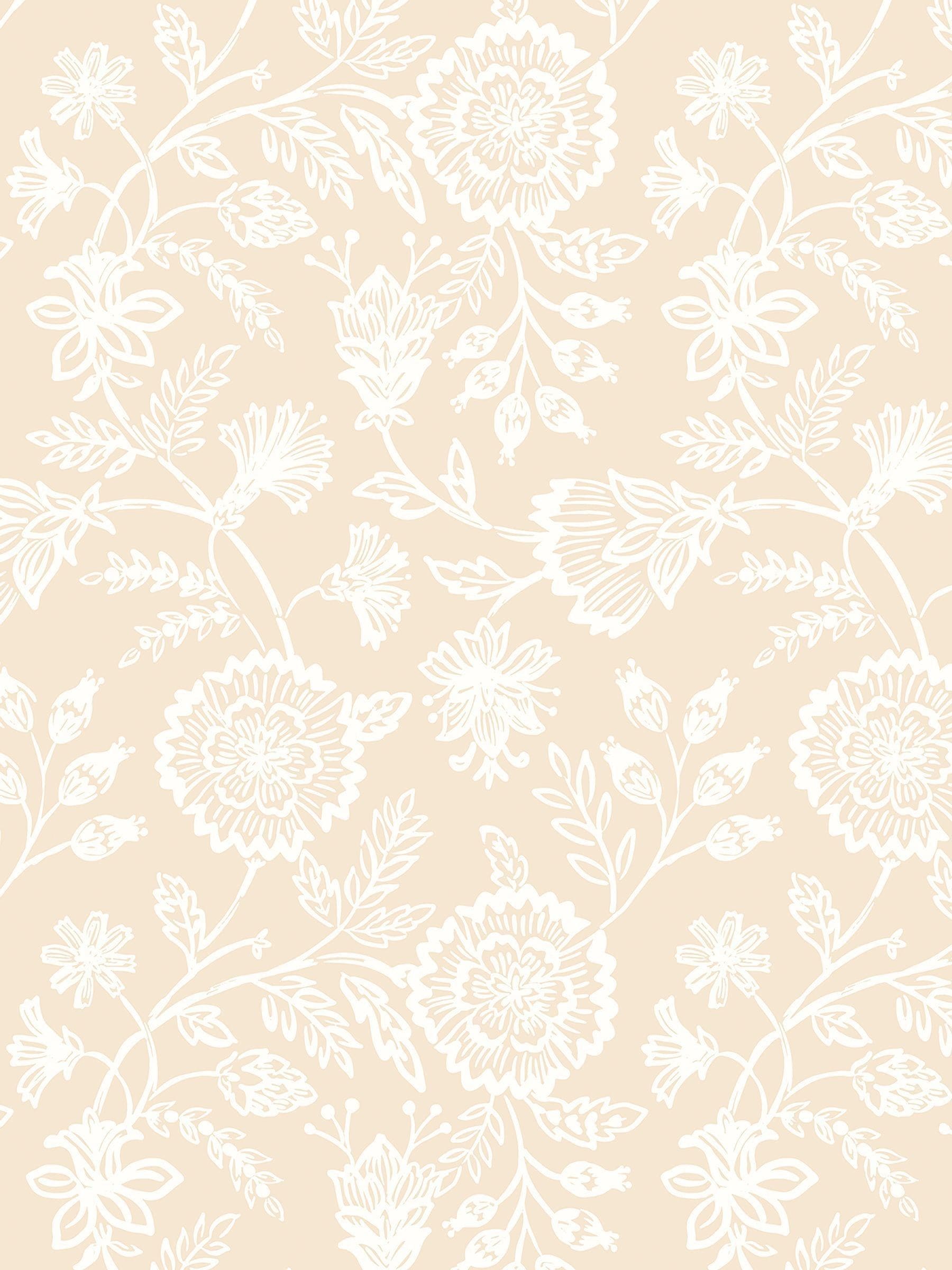 Hoopla Walls Putty Evelyn Trail Bone 10M Wallpaper