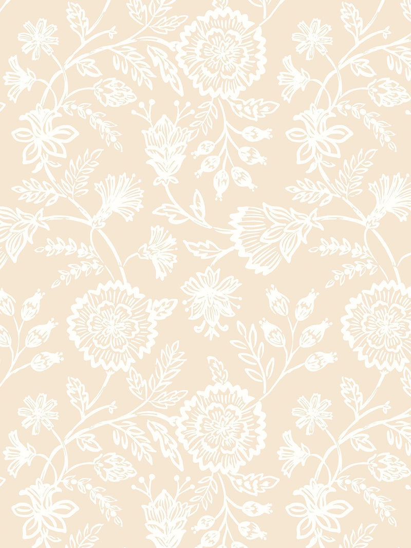 Hoopla Walls Putty Evelyn Trail Bone 10M Wallpaper