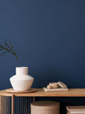 Hoopla Walls Indigo Tiny Ogee wallpaper 10m, imported from the UK