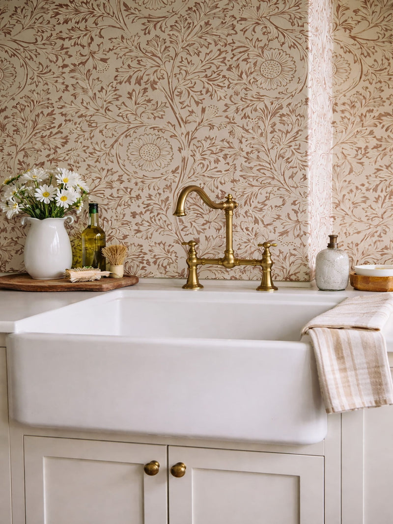 Morris & Co Chamomile wallpaper 10m roll, imported from the UK