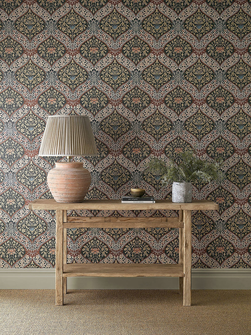 Morris & Co Norbury SlateMadder wallpaper 10M (British brand)