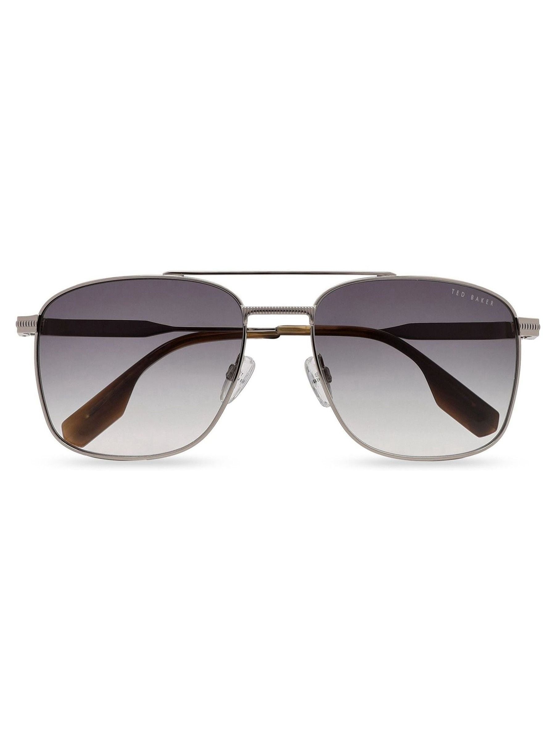 Ted Baker Silver Chase TB1713 metal navigator sunglasses (British brand)