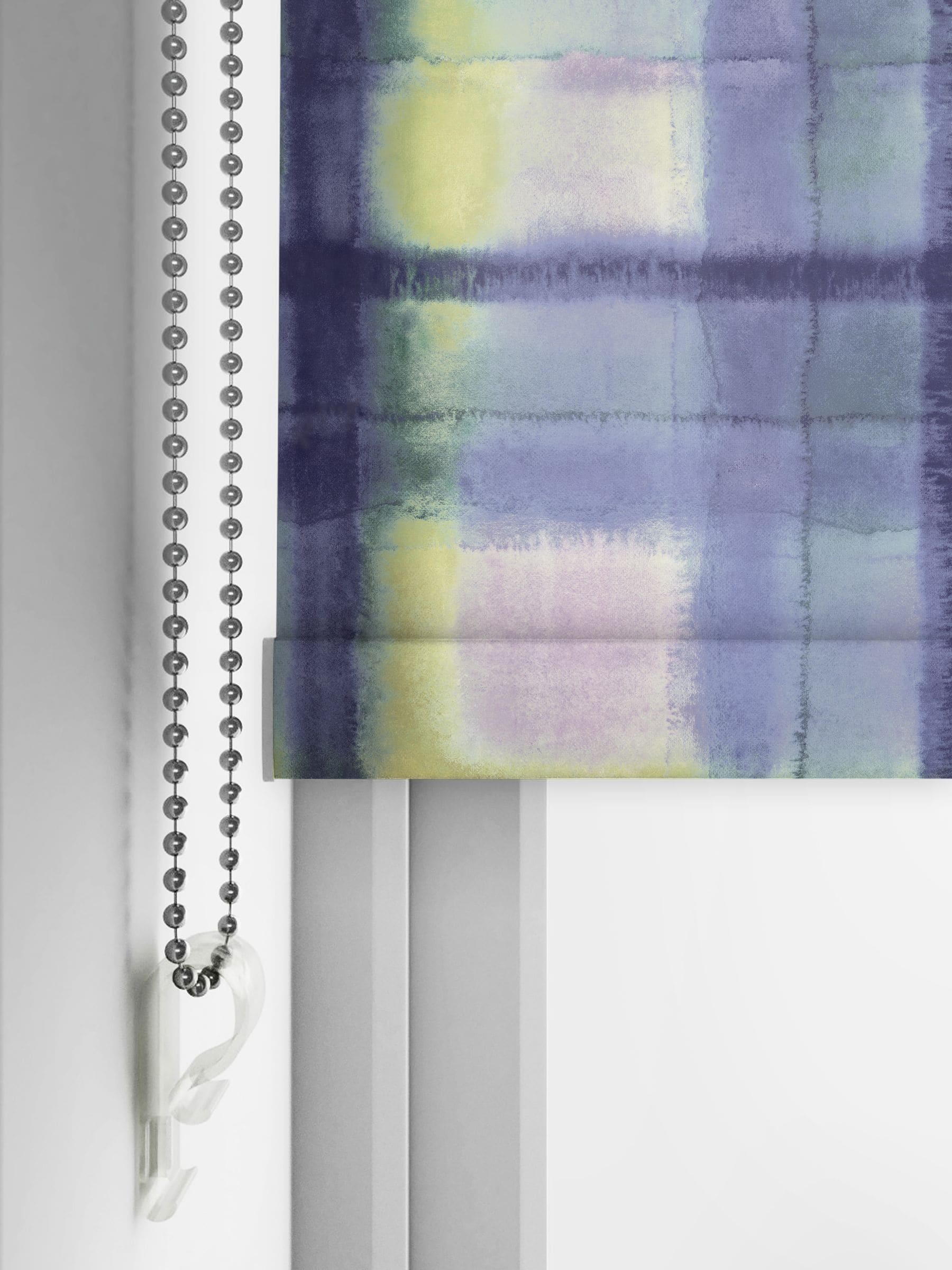 Bluebellgray Heather Tartan roller blind 610x610mm, imported from the UK