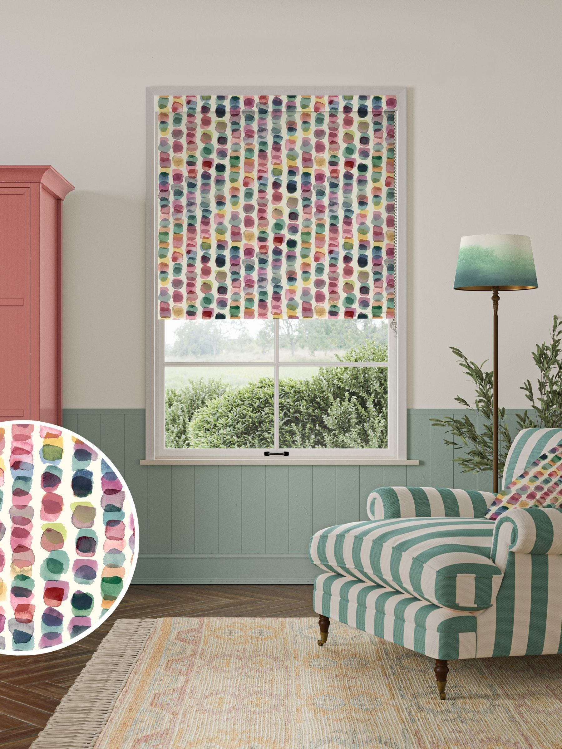 Bluebellgray Tobermory roller blind 660x700mm, UK version