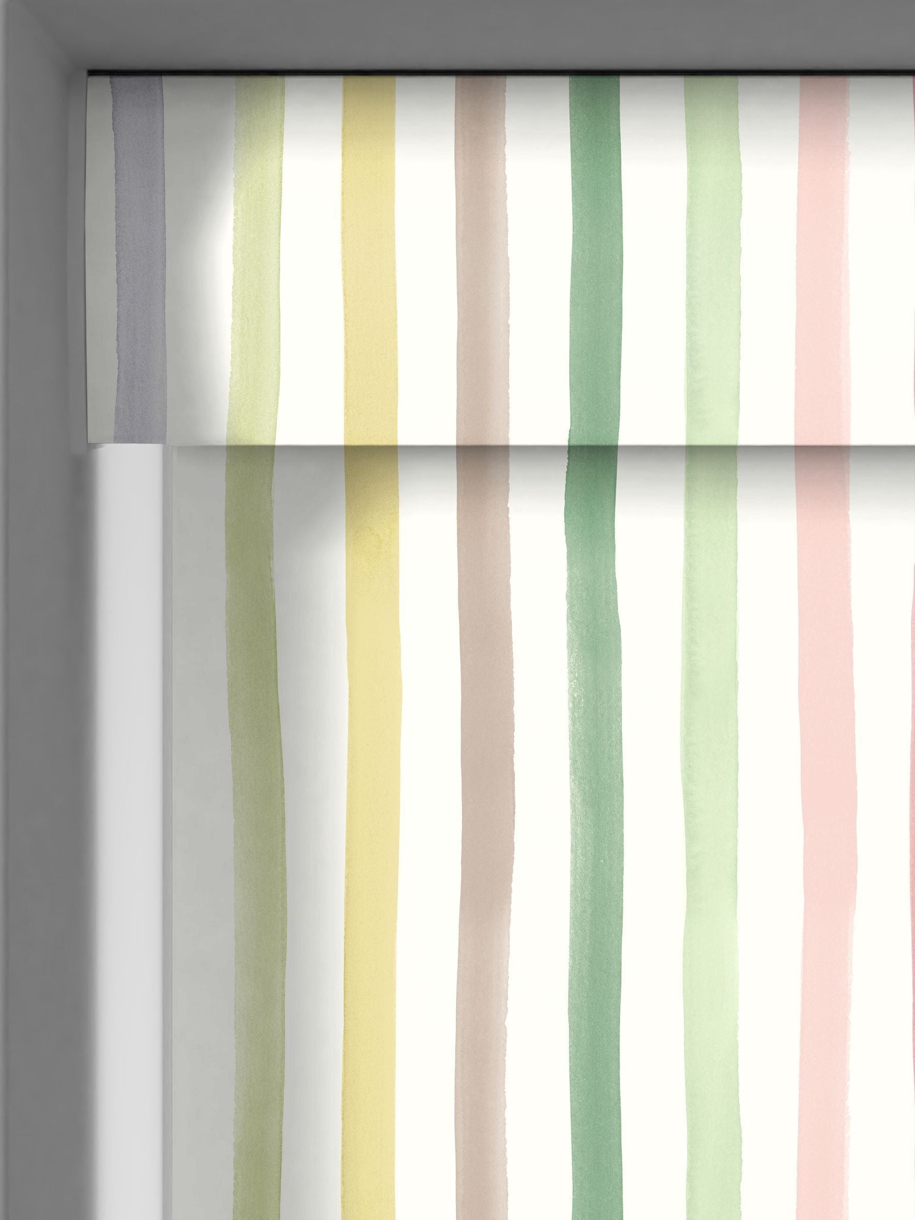Bluebellgray Tetbury Watercolour Stripe roller blinds 510x480mm - British product