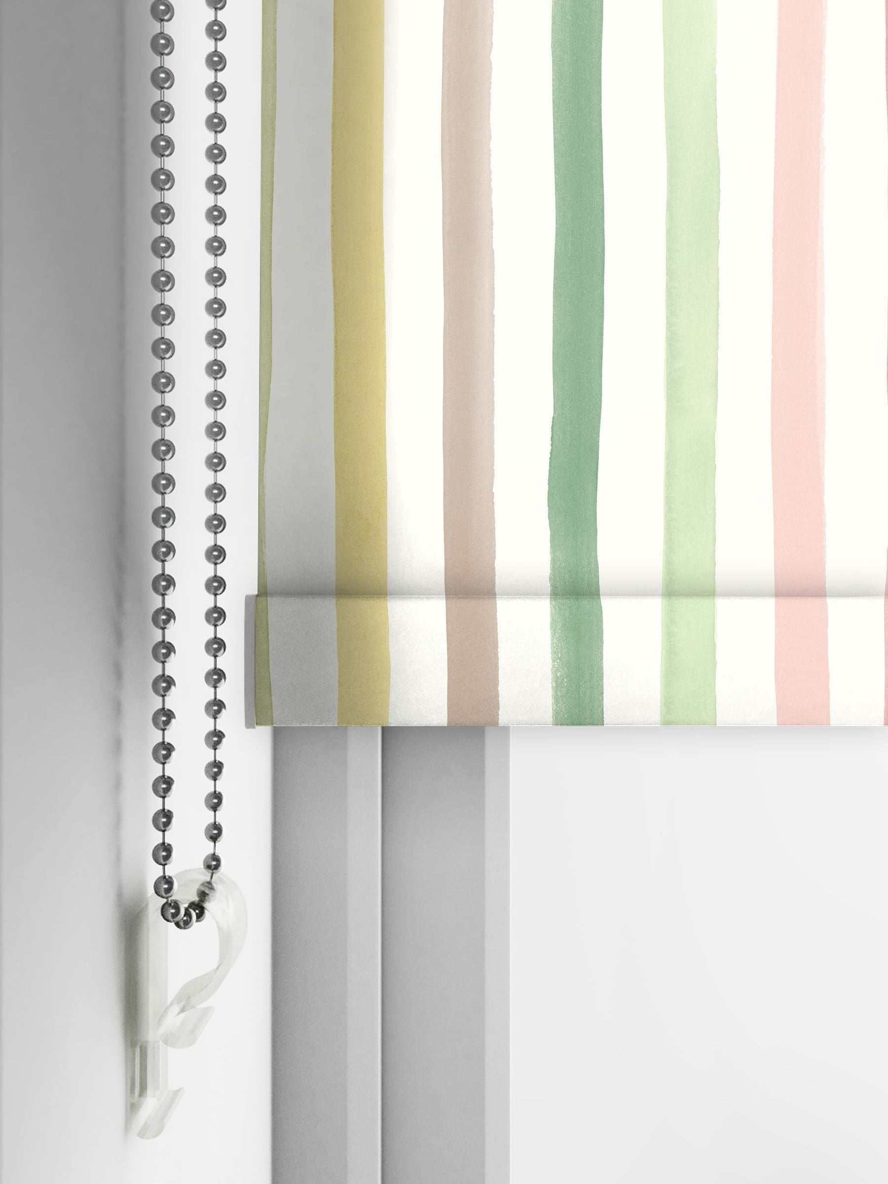 Bluebellgray Tetbury Watercolour Stripe roller blinds 510x480mm - British product