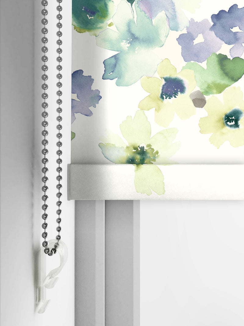 Bluebellgray floral print made to measure blinds, imported from the UK