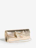 Lipsy gold bow clutch bag 26cm (British brand)