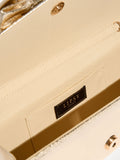 Lipsy gold bow clutch bag 26cm (British brand)