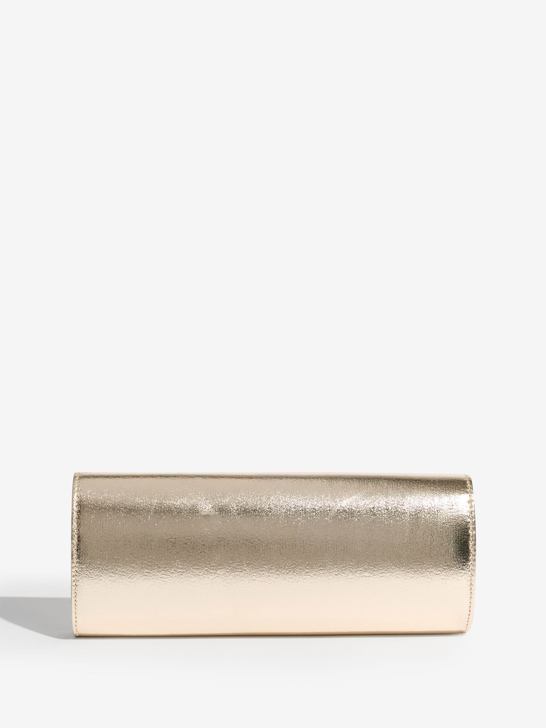 Lipsy gold bow clutch bag 26cm (British brand)