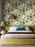 Ohpopsi Linen Stone Floral Riot Forest Wallpaper 10m x 50cm