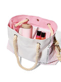 Victoria's Secret Pink Iconic Stripe tote bag with rope handles - British product