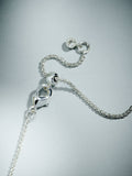 Silver plated heart charm necklace, imported from the UK