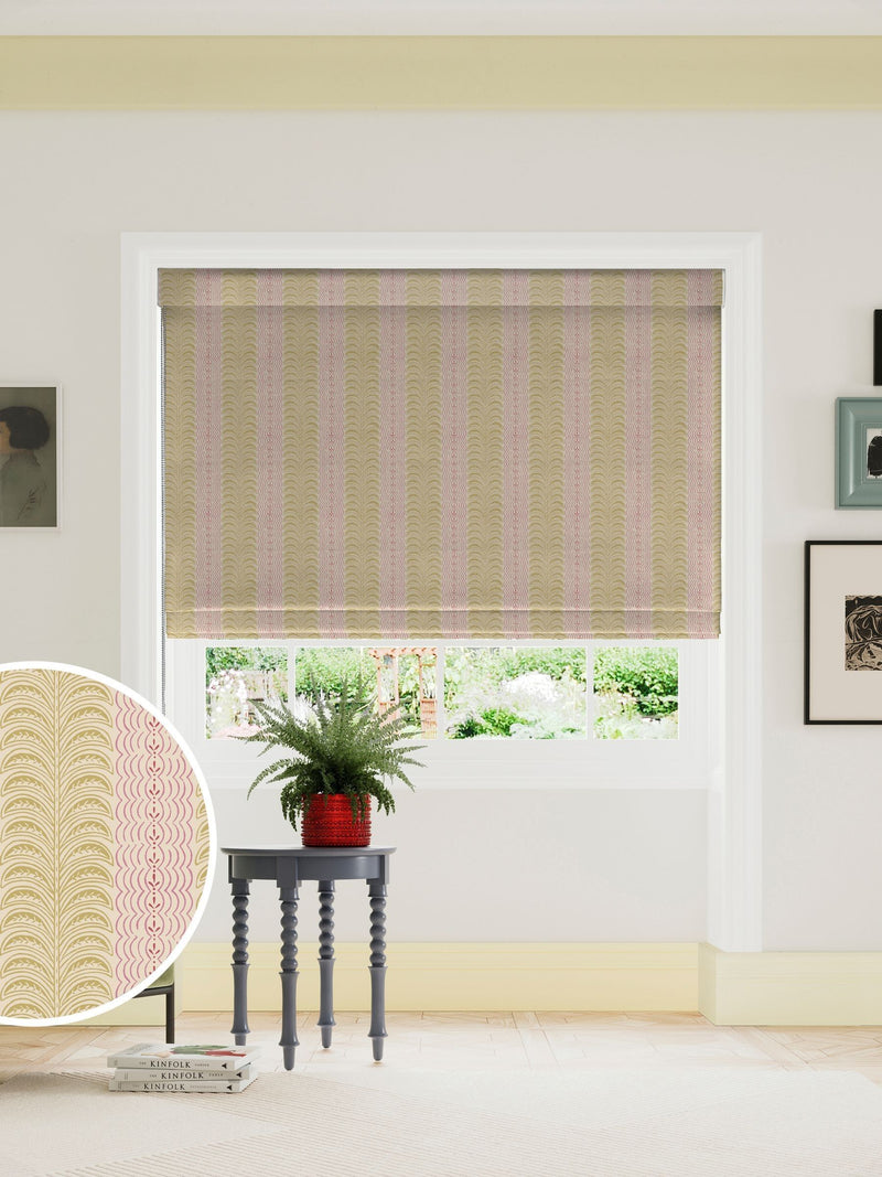 Land & Shore Fintra roman blind yellow - British product