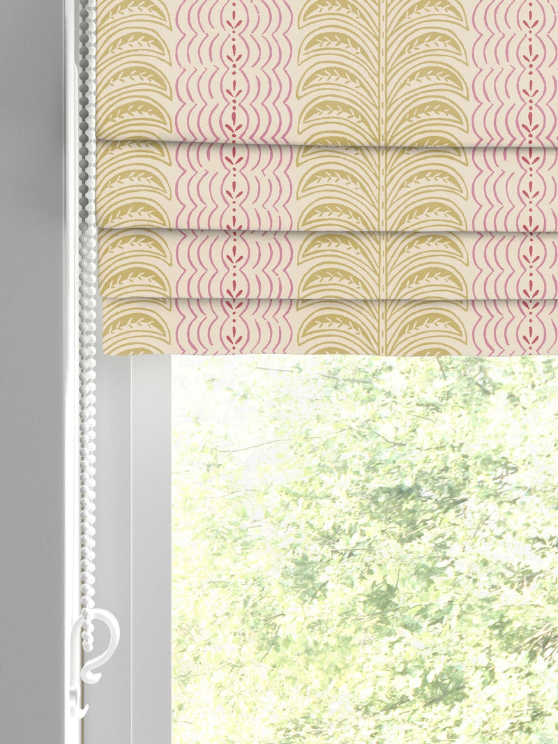 Land & Shore Fintra roman blind yellow - British product
