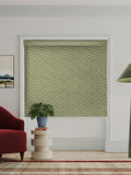 Land & Shore green oak leaf roman blind, UK version