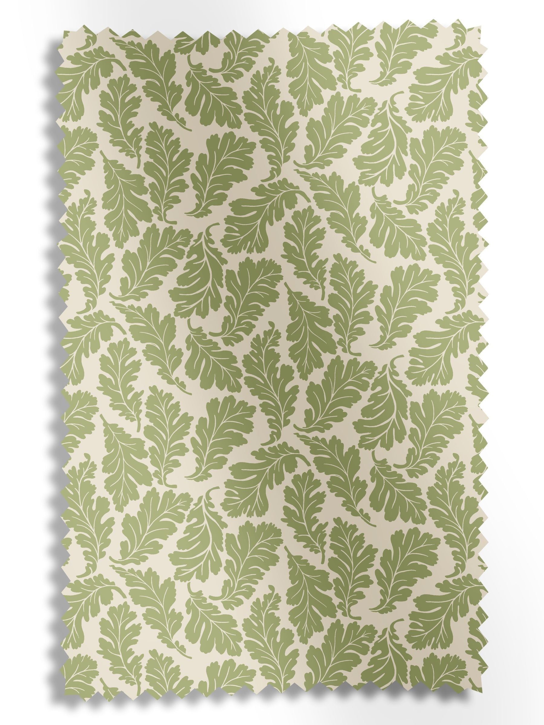 Land & Shore green oak leaf roman blind, UK version